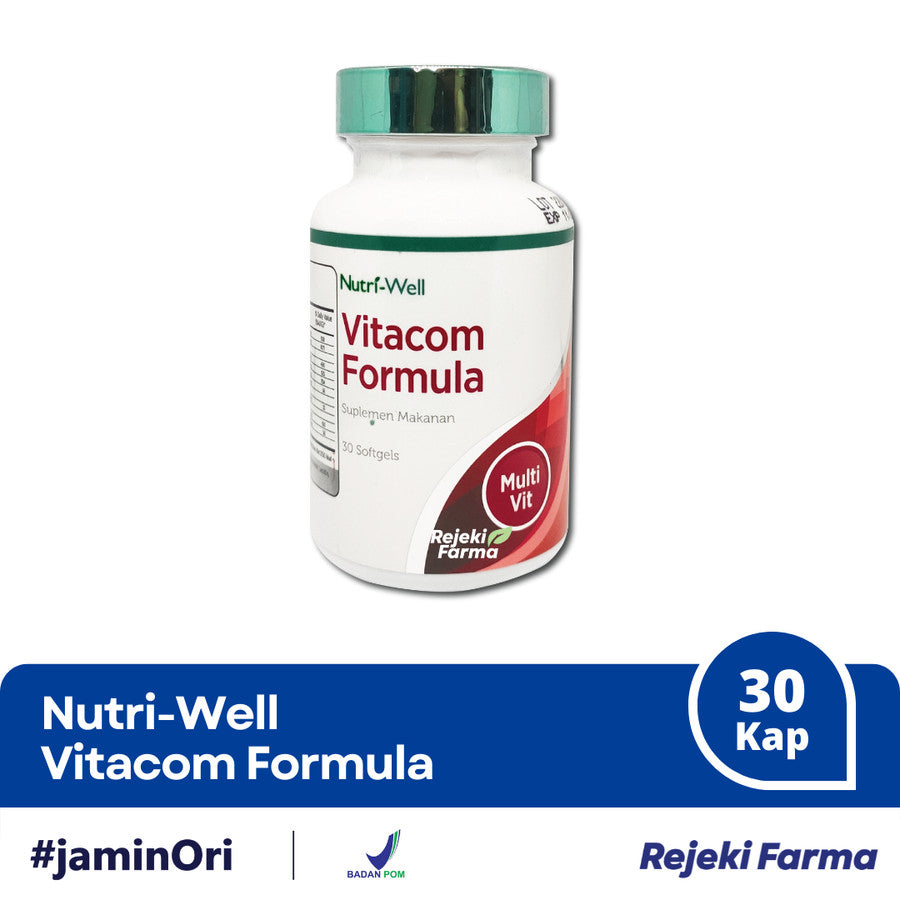 NutriWell Vitacom Formula IU - 30 Softgels