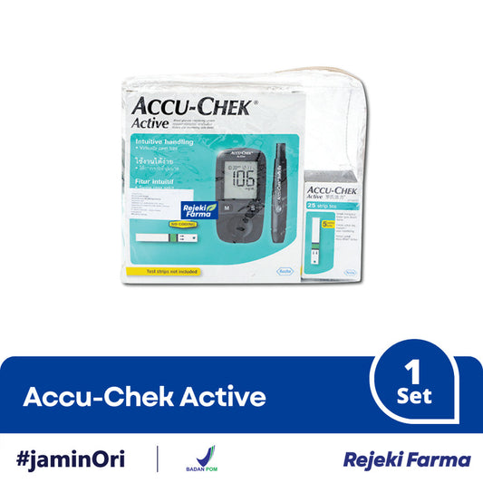 Accu-Chek Active Mesih + Paket Alat Cek Tes Gula Darah