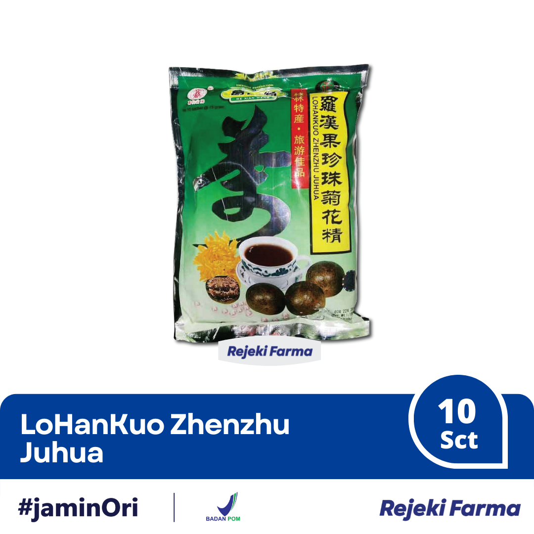Lohankuo Zhenzhu Juhua (Dengan Chrysanthemum) - Isi 10 Sachet