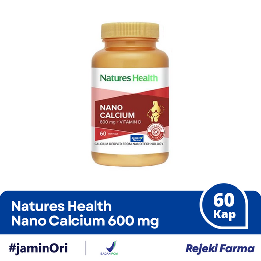 Natures Health Nano Calcium 600 mg Vitamin D - 60 Softgel