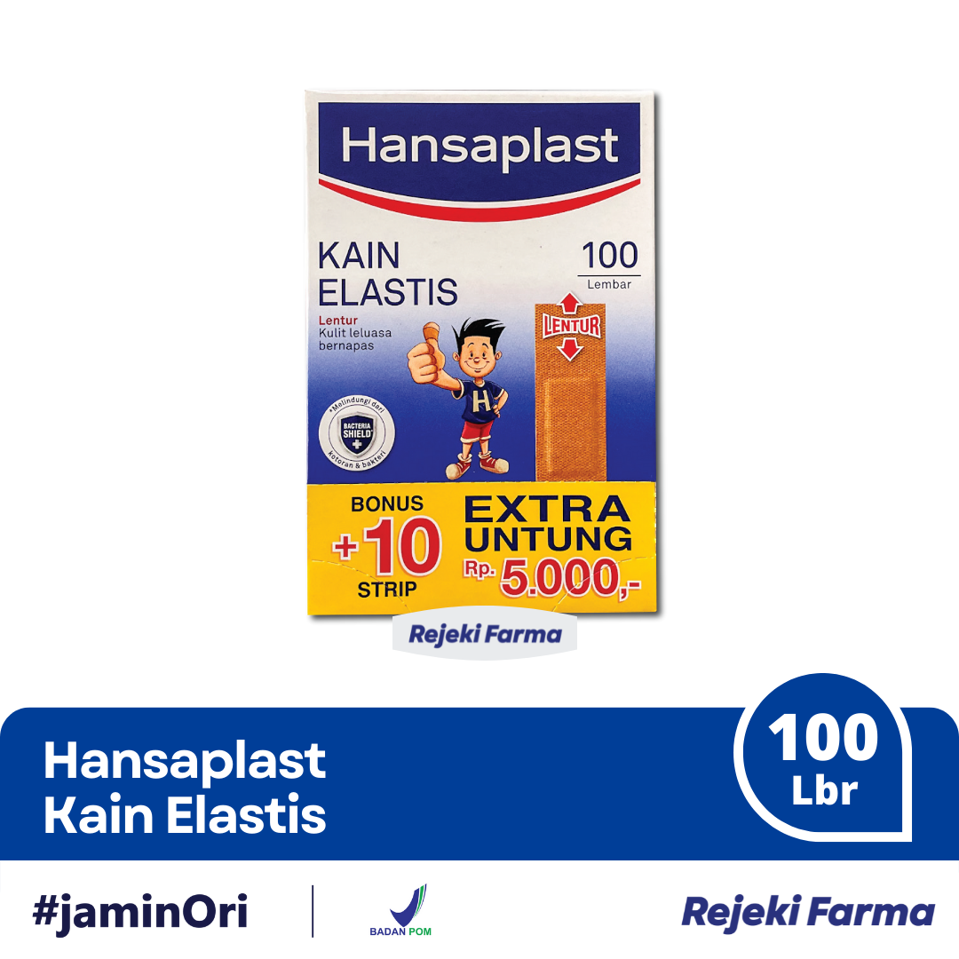 Hansaplast Kain Elastis Lentur - 1 Box isi 100 Lembar