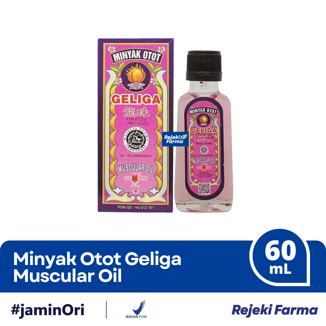 Cap Lang Minyak Otot Geliga - 60ml