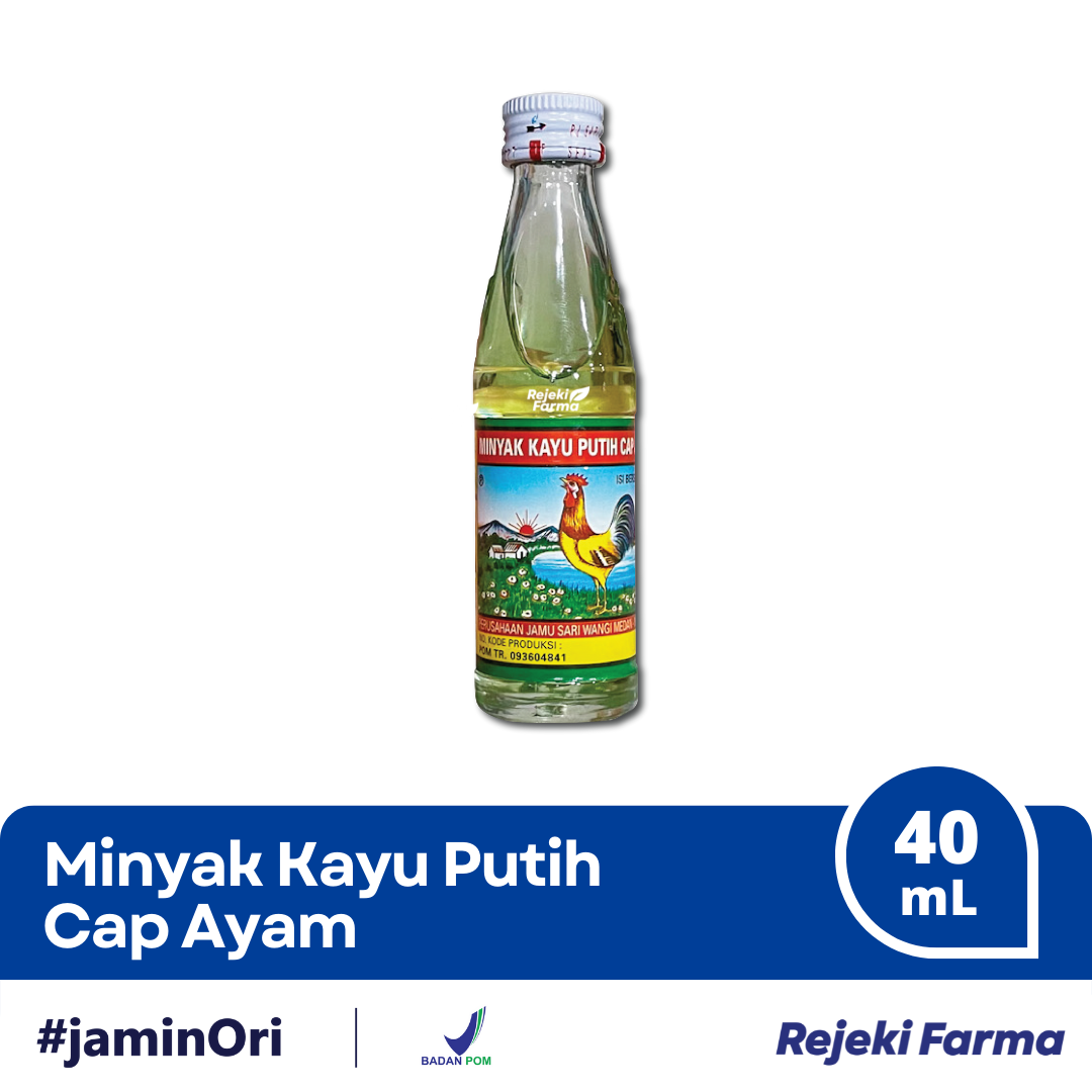 Minyak Kayu Putih Cap Ayam asli Medan - 40 ml
