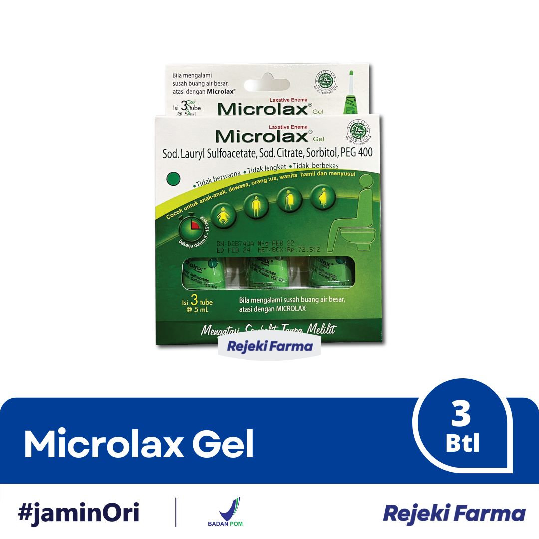 Microlax Gel - 1 Box Isi 3 Tube