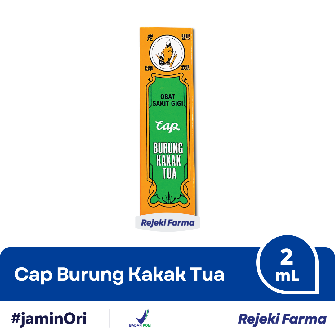 Obat Sakit Gigi Cap Burung Kakak Tua - 1 Botol 2 mL