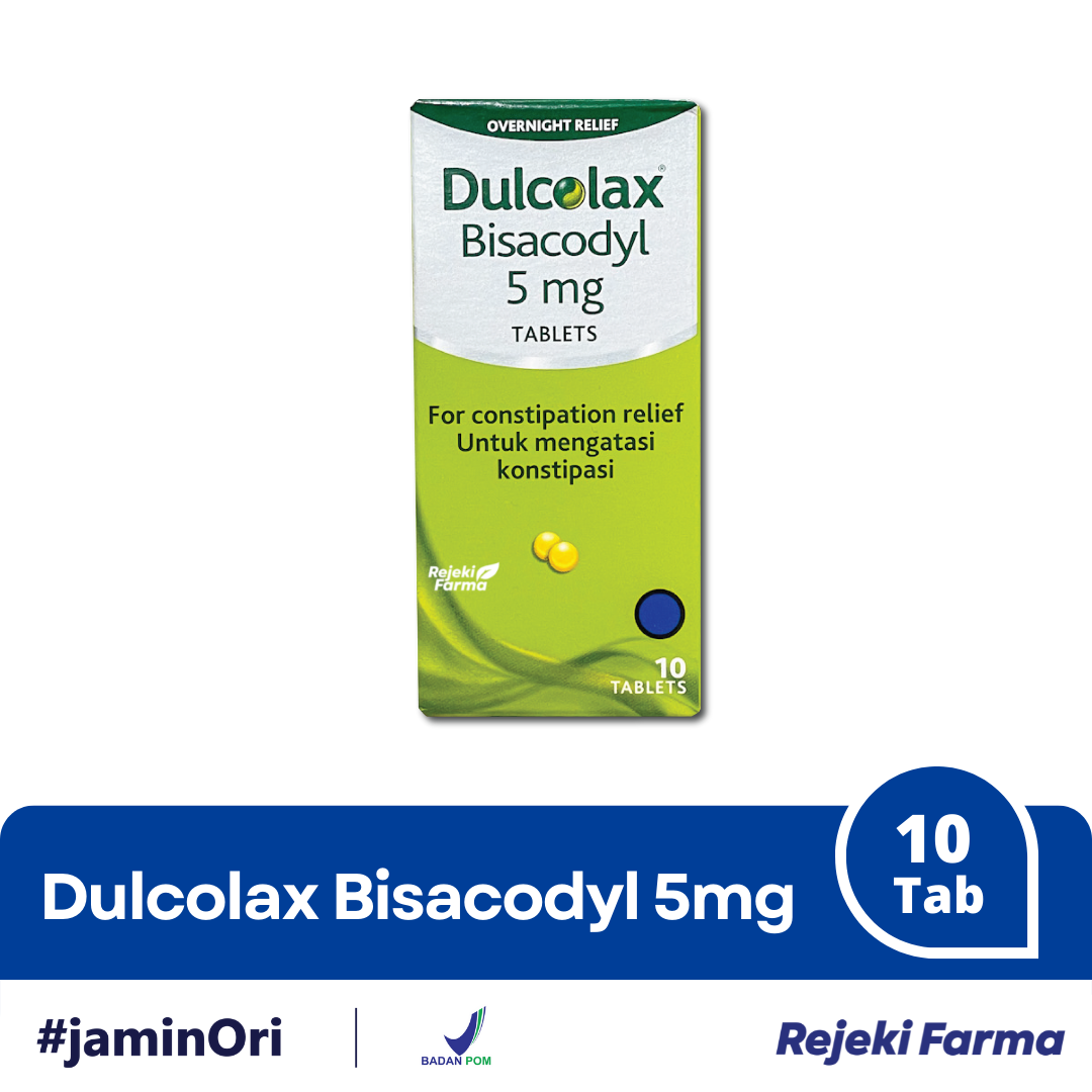 Dulcolax Bisacodyl 5mg 1 box isi 10 Tablet