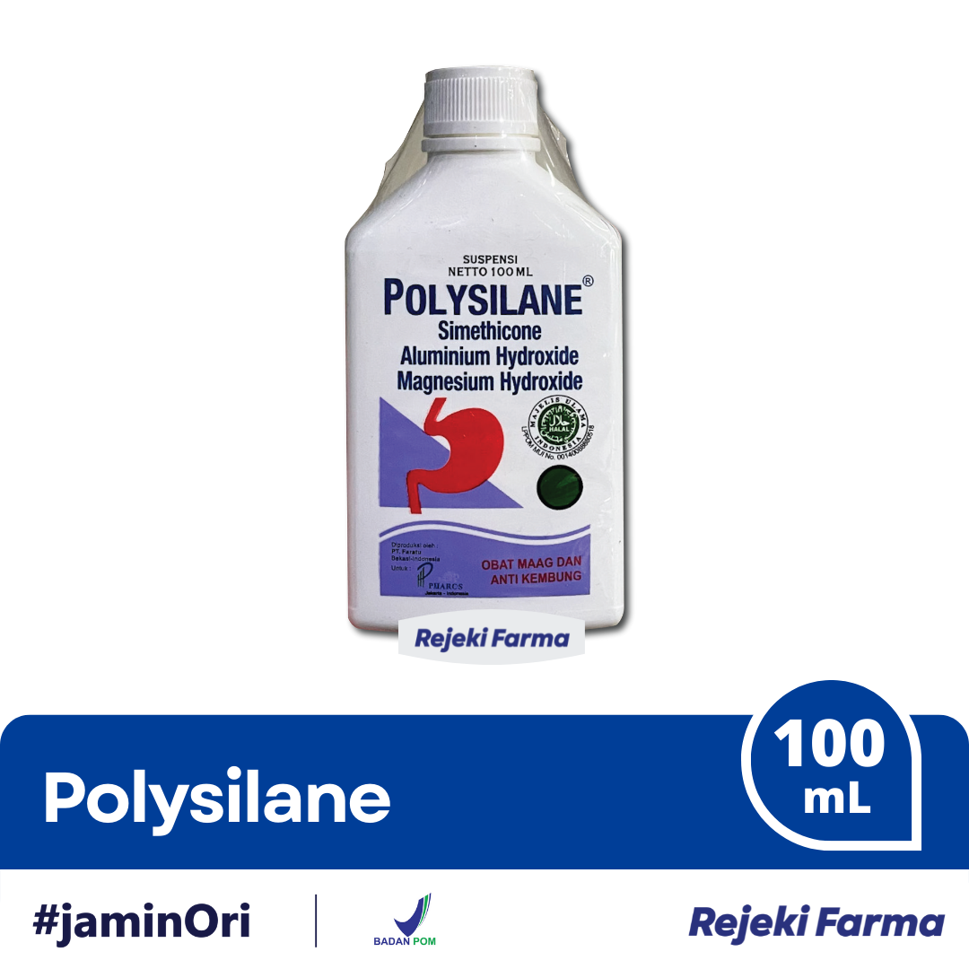 Polysilane Cair Sirup Suspensi - 100 ml