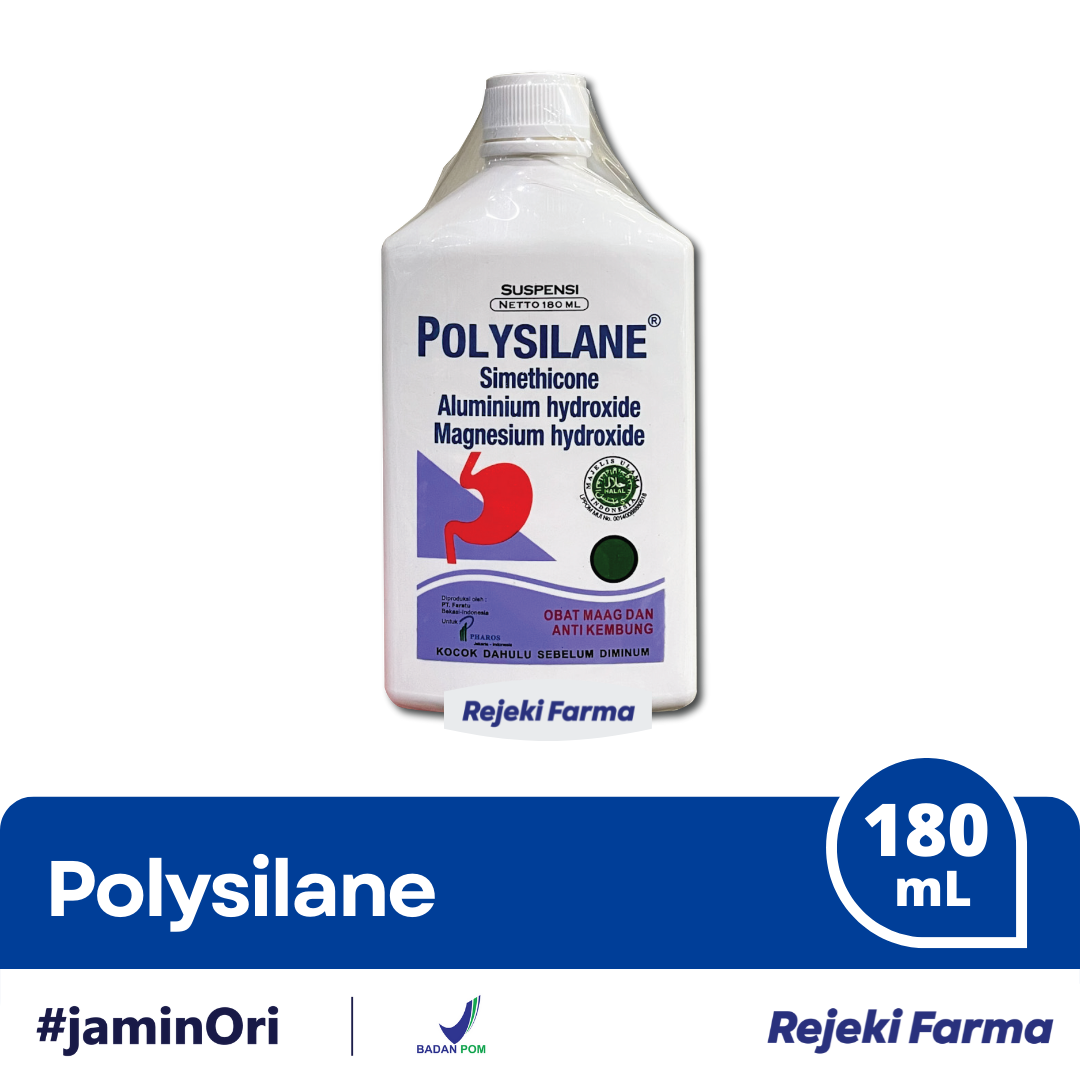 Polysilane Cair Sirup Suspensi - 180 ml