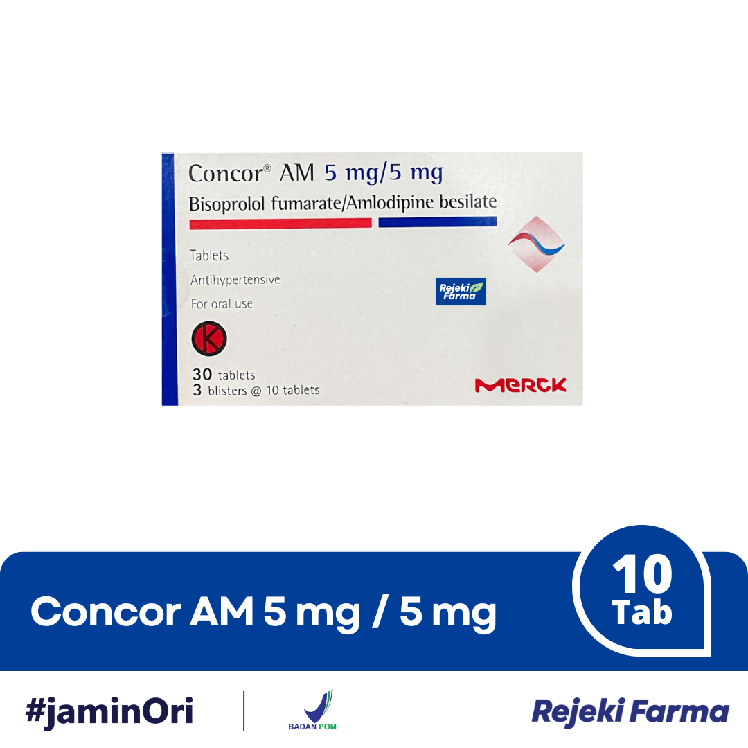 Concor AM 5 mg / 5 mg - 1 Box isi 30 Tablet