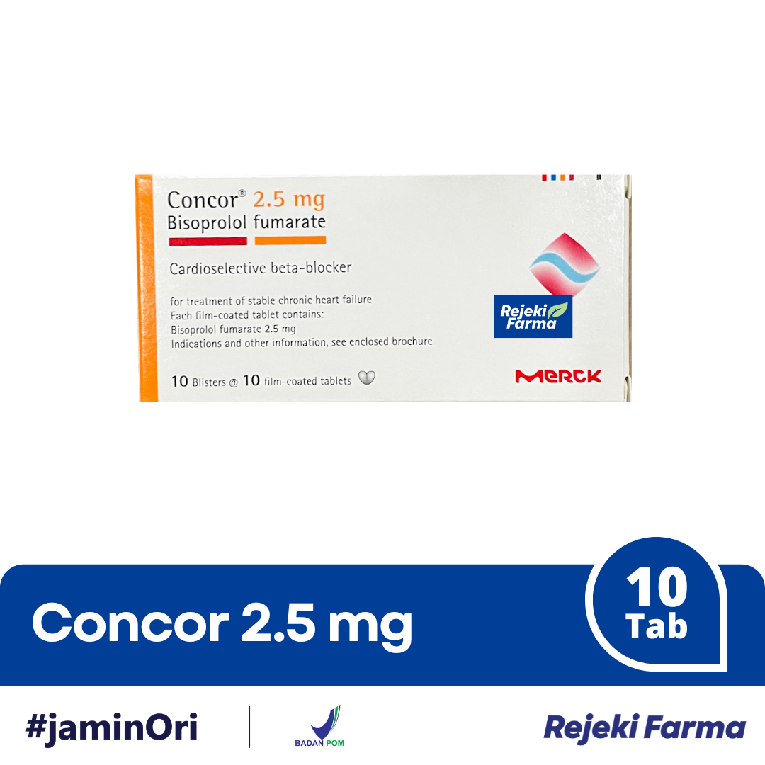 Concor 2.5 mg - 1 Strip isi 10 Tablet
