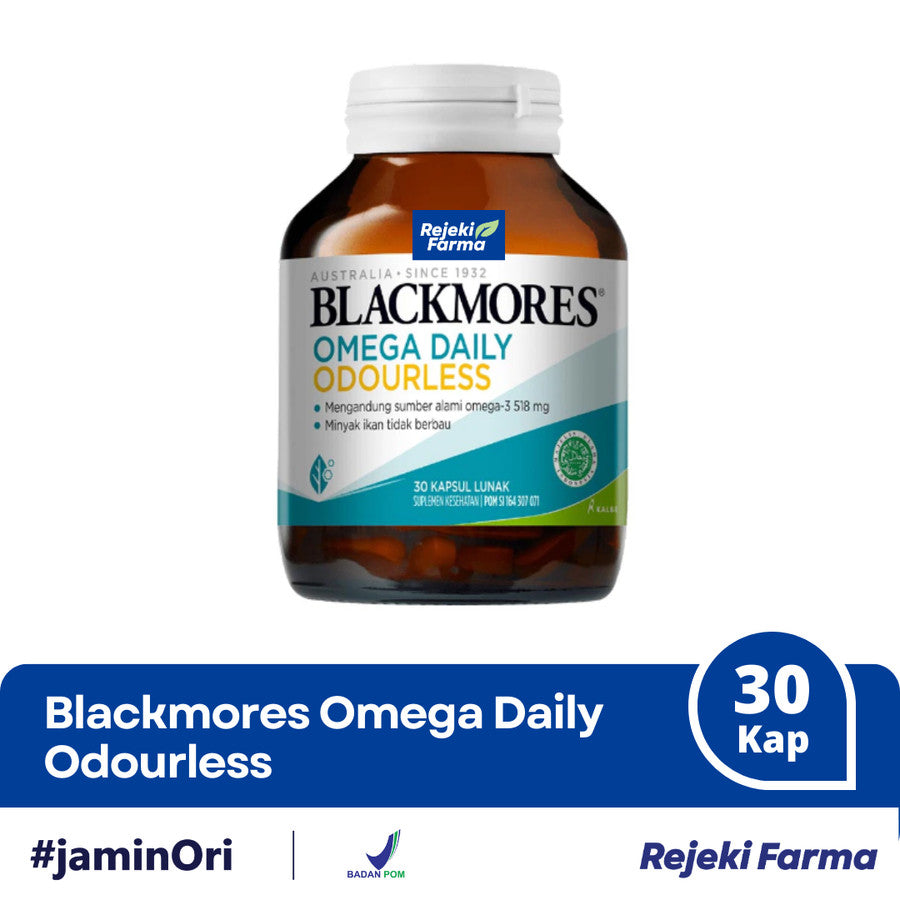 BlackMores Omega Daily Odourless 30 Kapsul Lunak