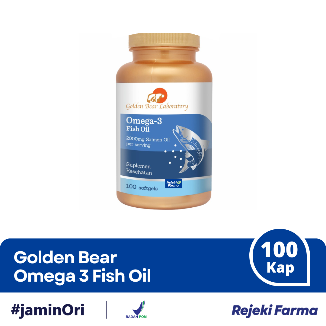 Golden Bear Omega 3 Fish Oil - 100 Kapsul
