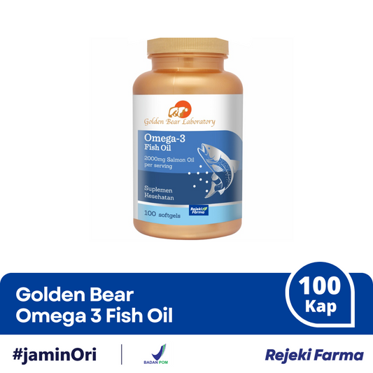 Golden Bear Omega 3 Fish Oil - 100 Kapsul