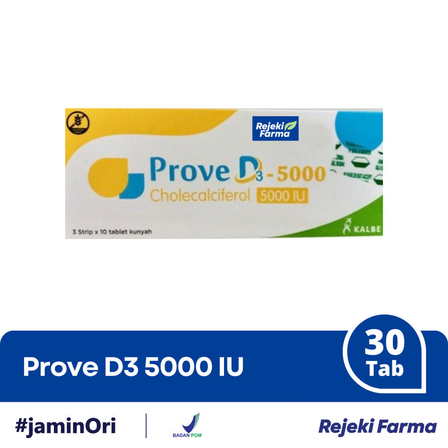 Prove D3 5000 IU - 1 Box isi 30 Tablet