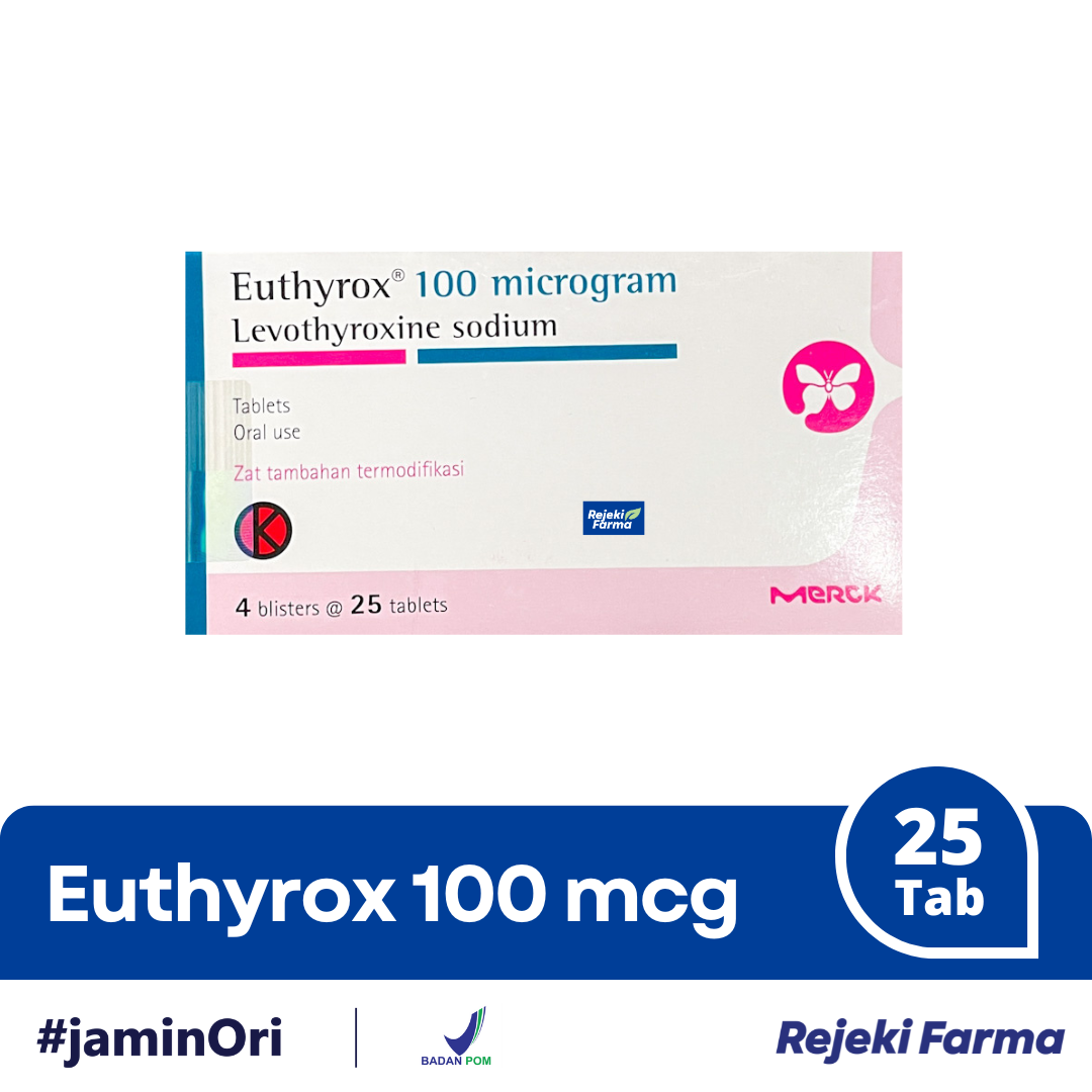 Euthyrox 100 Micrograms - 1 Box isi 25 Tablet