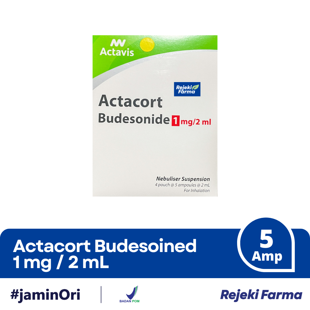 Actacort Budesonide 1 mg / 2 mL - 1 Box isi 4 Pouch