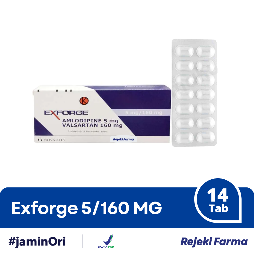 Exforge 5/160 mg - 1 Strip isi 14 Tablet