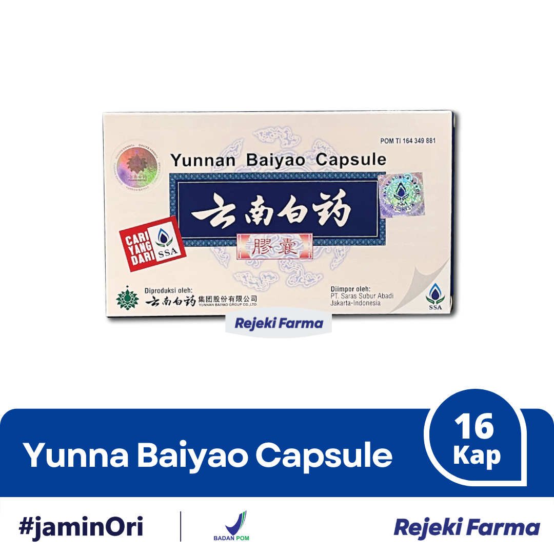 Yunnan Baiyao Capsule SSA - 1 Box isi 6 Kapsul