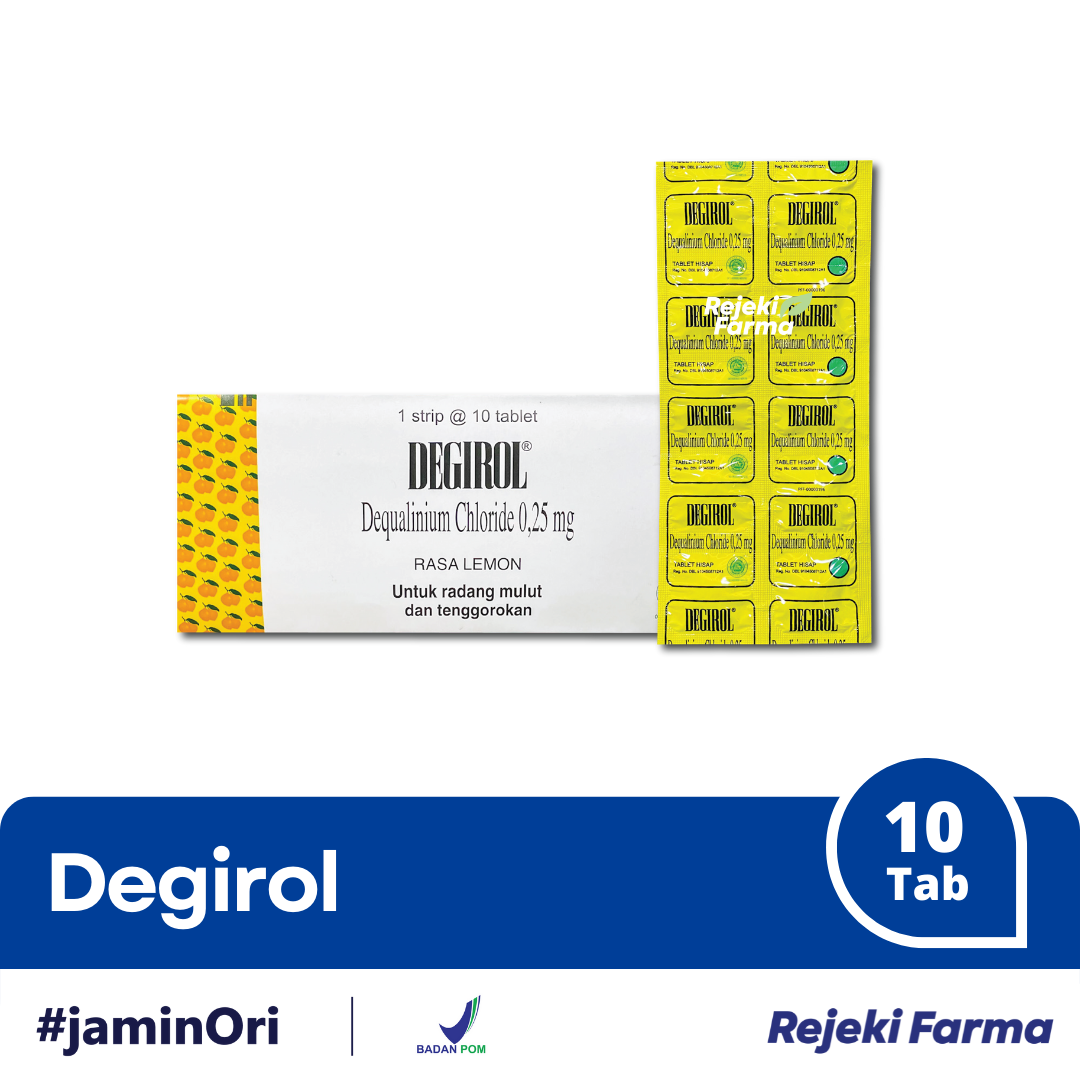 Degirol Lozenges - 1 Strip isi 10 Tablet