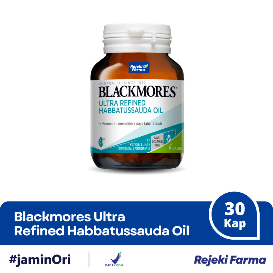Blackmores Ultra Refined Habbatussauda Oil - 30 Kapsul