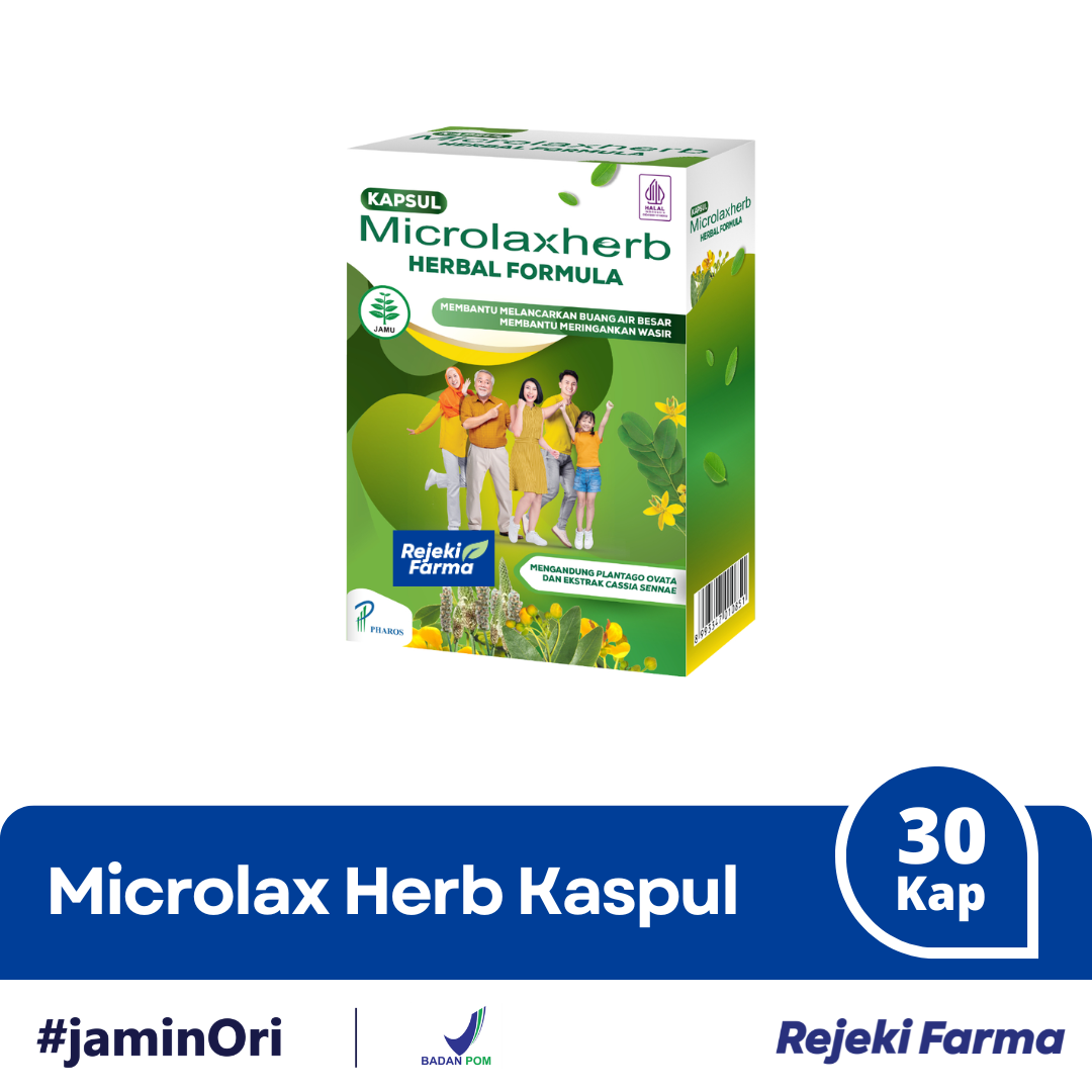 MicrolaxHerb - 1 Box isi 30 Kapsul