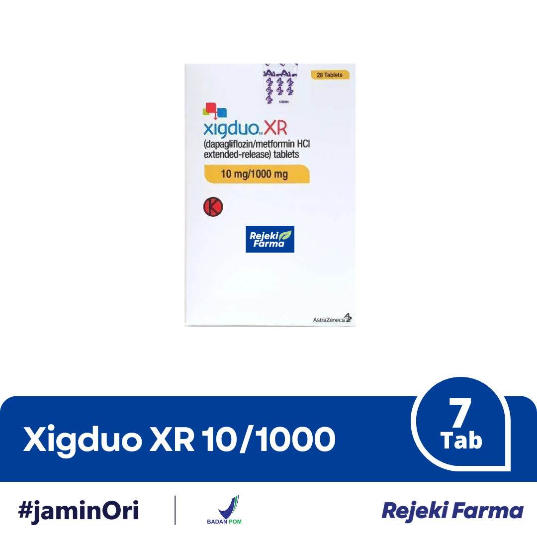 Xigduo XR 10/1000 - 1 Strip isi 7 Tablet