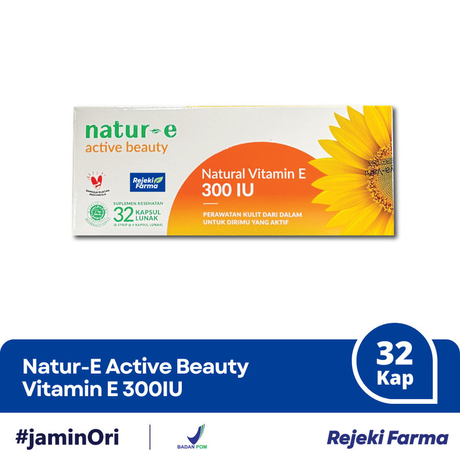 Natur-E Active Beauty 300 IU - 1 Box isi 32 Kapsul