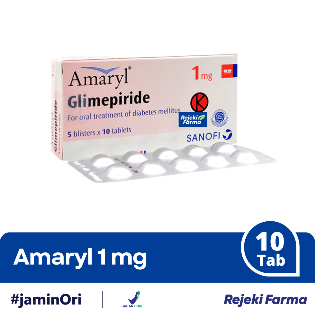 Amaryl 1 mg - 1 Strip isi 10 Tablet