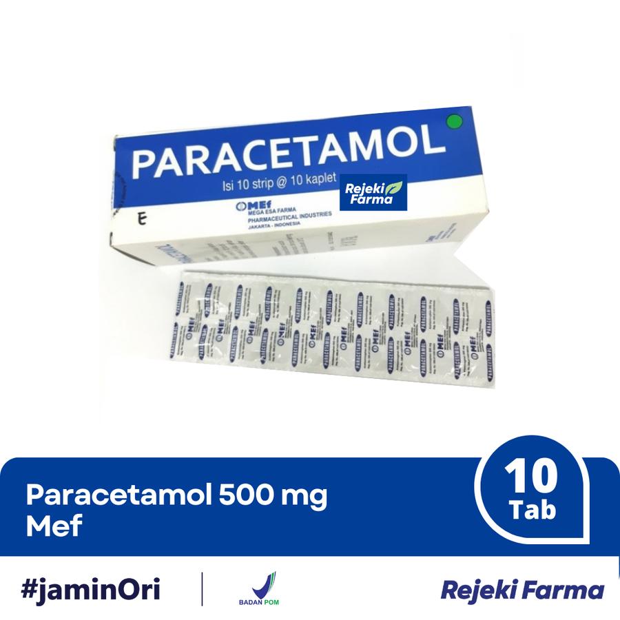 Paracetamol 500 Mg Mef - 1 Strip isi 10 Kaplet