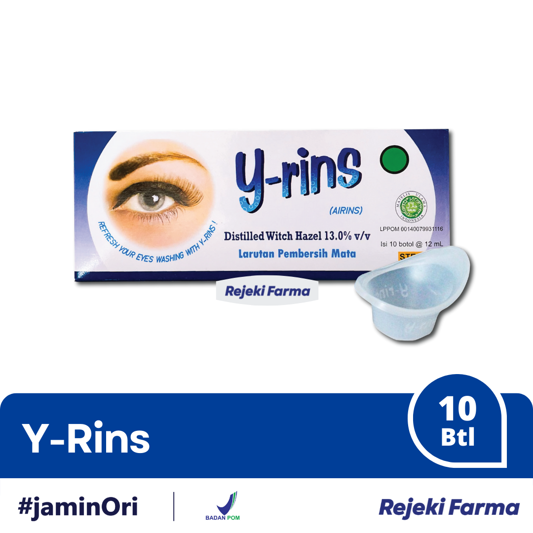 Y-Rins (AIRINS) - 1 Box Isi 10 Botol @ 12 ML