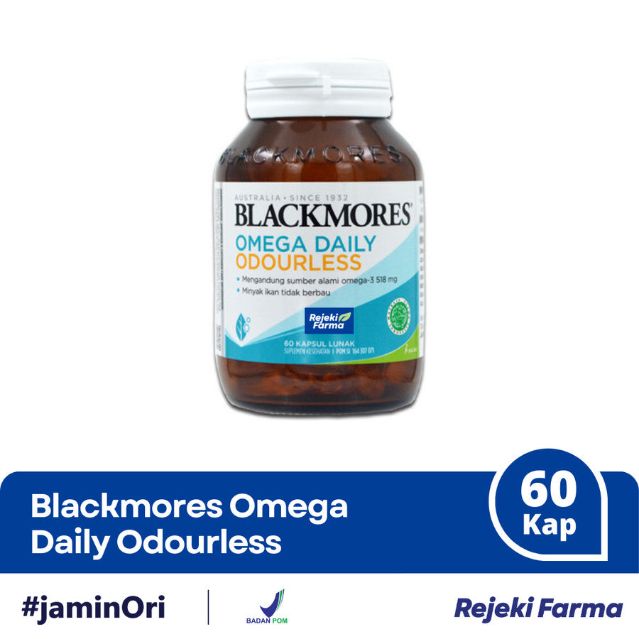 BlackMores Omega Daily Odourless 60 Kapsul Lunak