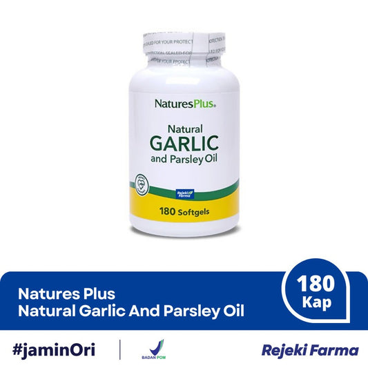 Natures Plus Garlic and Parsley Oil - 180 Kapsul
