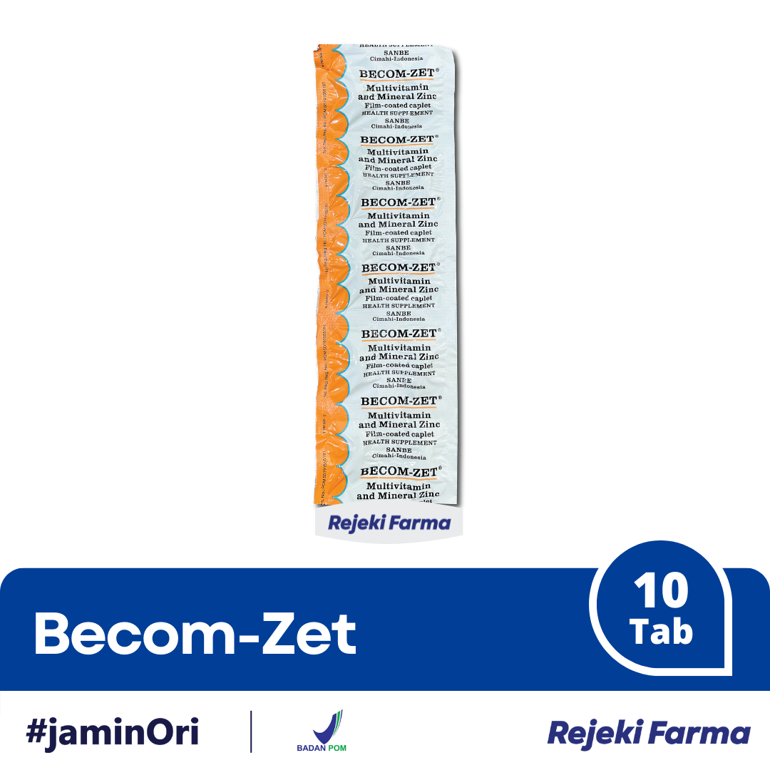 Becom-Zet Multivitamin - 1 strip isi 10 Tablet