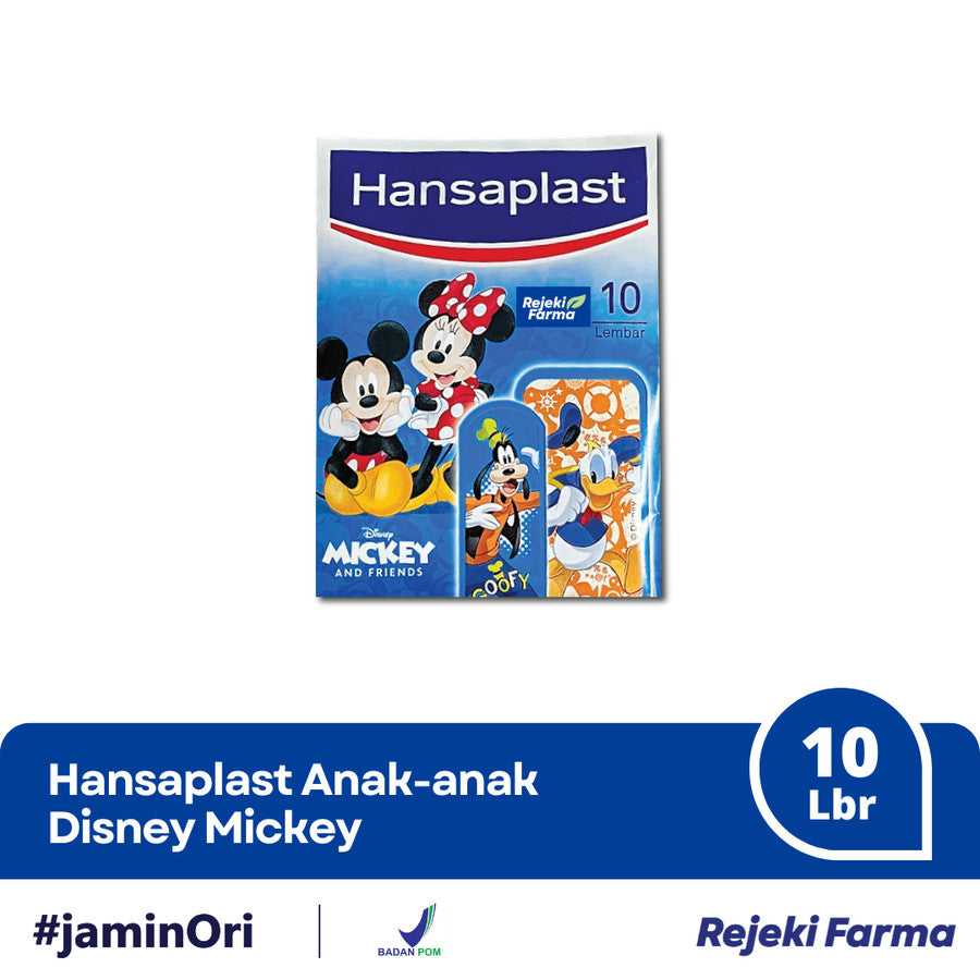 Hansaplast Kids Disney Mickey Mouse And Friends - 1 Strip isi 10 Lembar