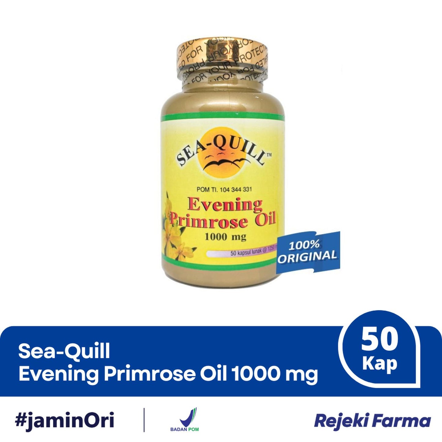 SeaQuill Evening Primrose Oil EPO 1000 mg - 50 Kapsul