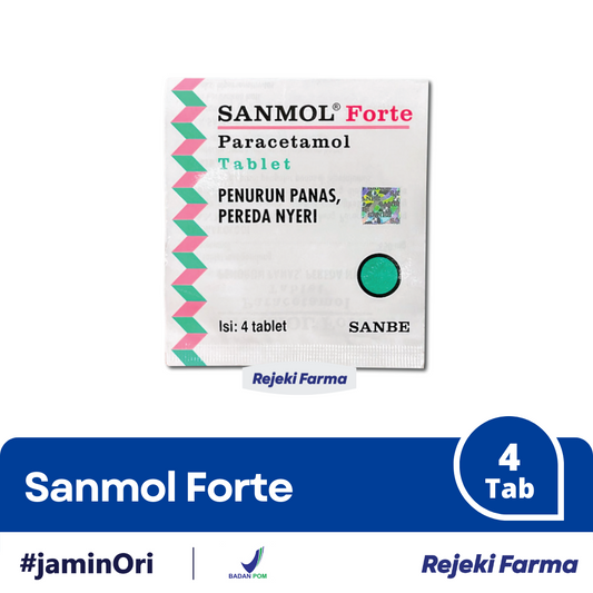 Sanmol Forte - 1 Strip isi 4 Tablet