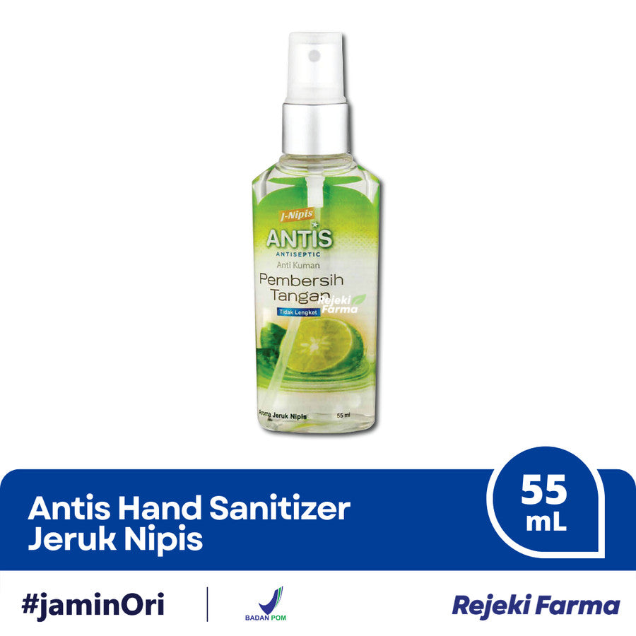 Antis Hand Sanitizer Spray Jeruk Nipis - 55 mL