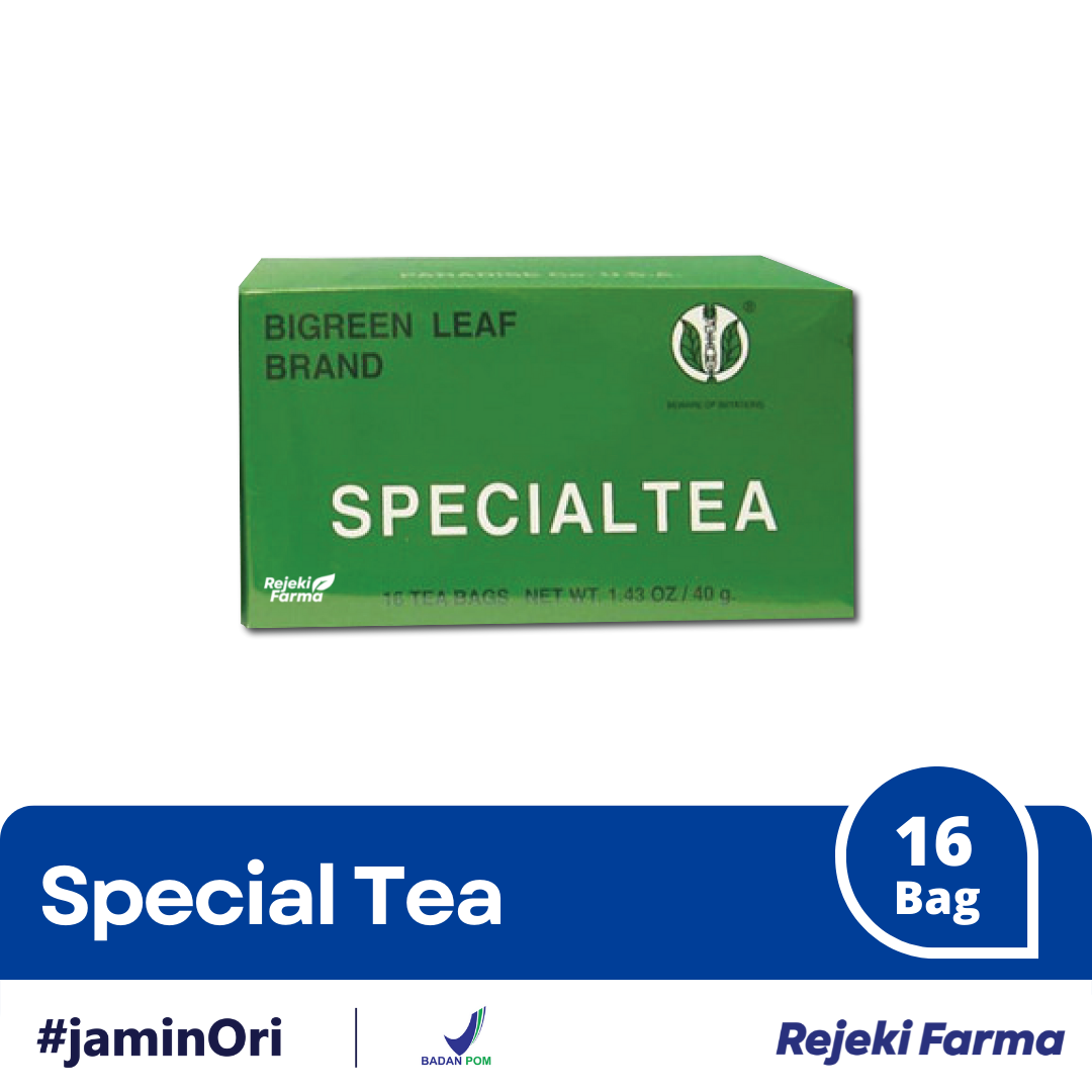 Special Tea Bigreen Leaf Brand - 1 Box isi 16 Sachet