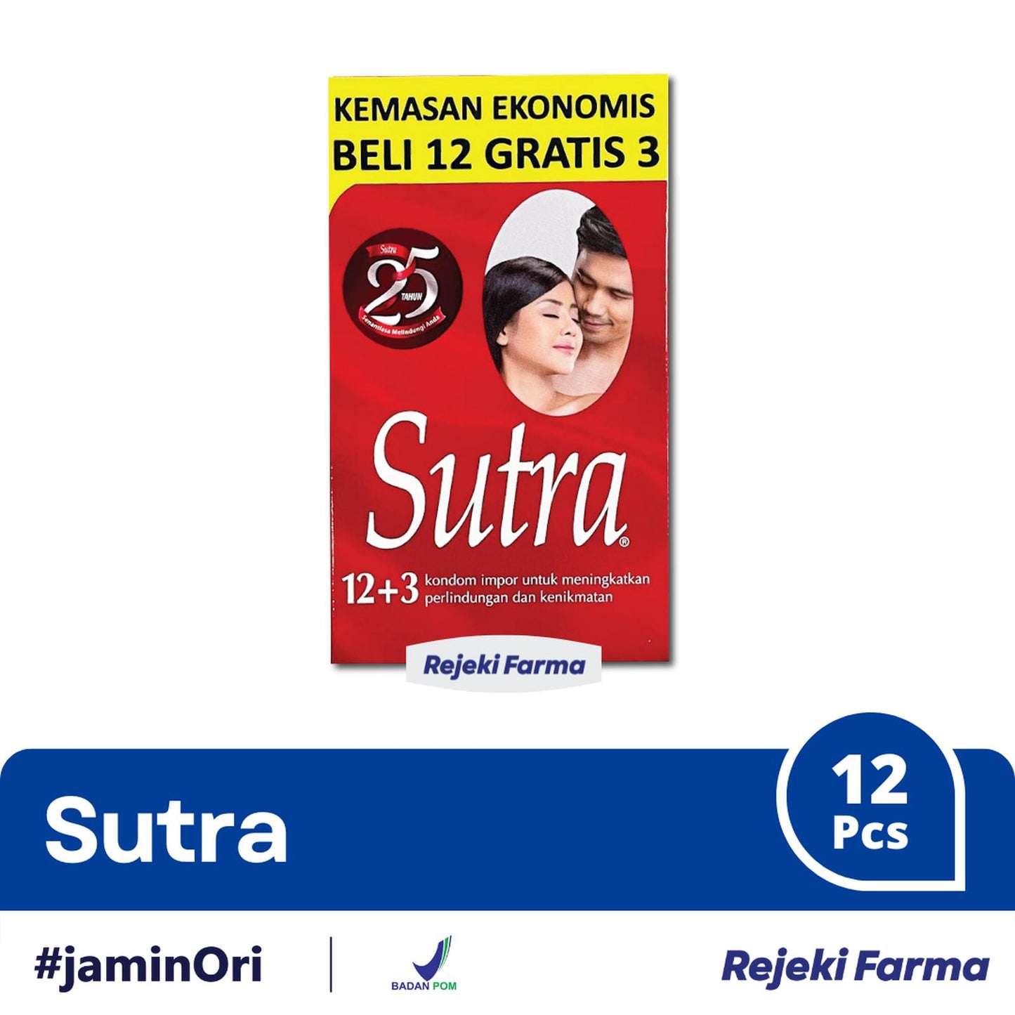 Kondom Sutra Merah - Isi 12 Pc