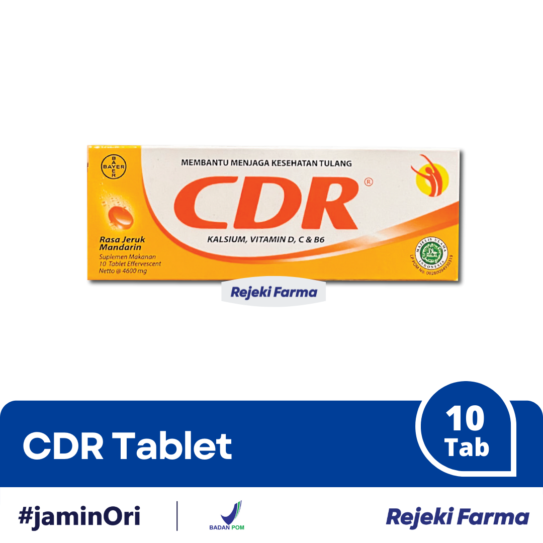 CDR Rasa Jeruk - 10 Tablet