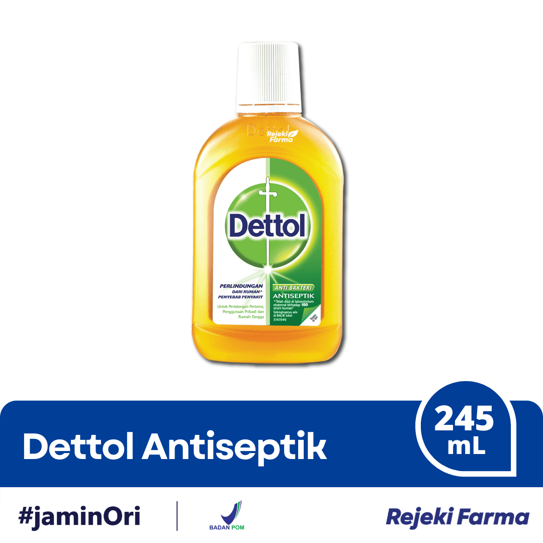 Dettol Antiseptik Cair Botol - 245 ml