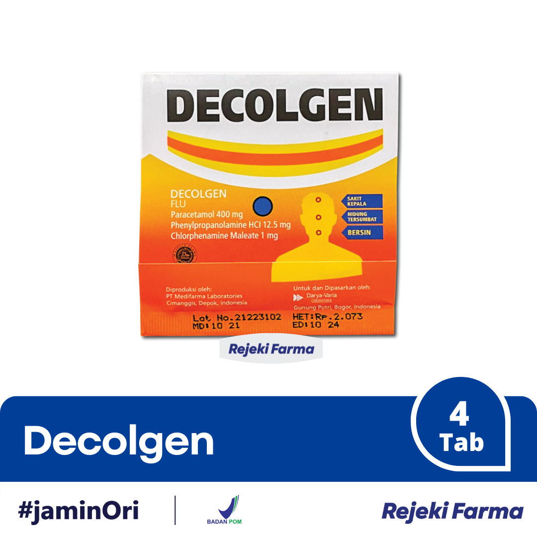 Decolgen - 1 Strip isi 4 Tablet