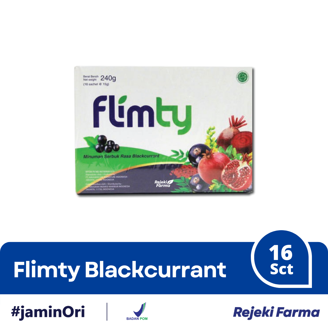 Flimty Fiber Blackcurrant - 1 Box isi 16 Sachet