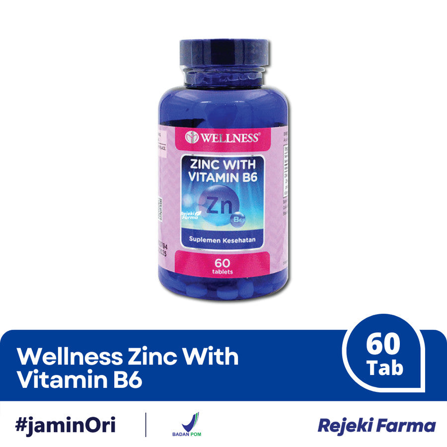 Wellness Zinc with Vitamin B6 - 60 Tablet