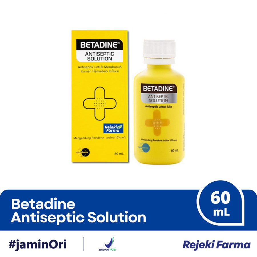 Betadine Antiseptic Solution - 60 mL