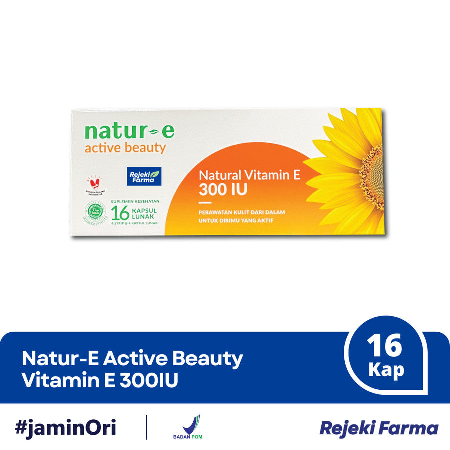 Natur-E Active Beauty 300 IU - 1 Box isi 16 Kapsul