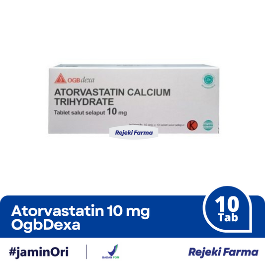 Atorvastatin Calcium 10 mg OGBdexa - 10 Kaplet
