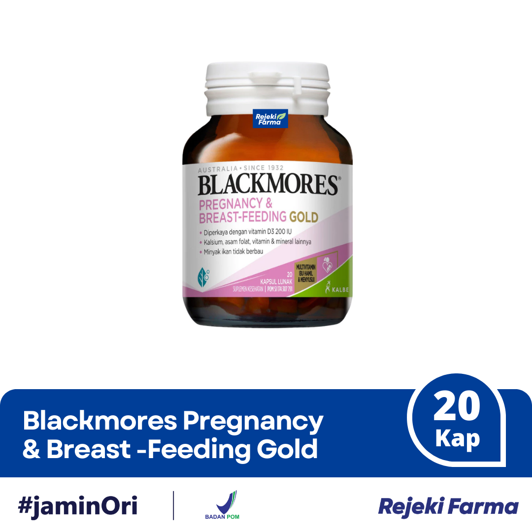 BlackMores Pregnancy & Breast-Feeding Gold - 20 kapsul