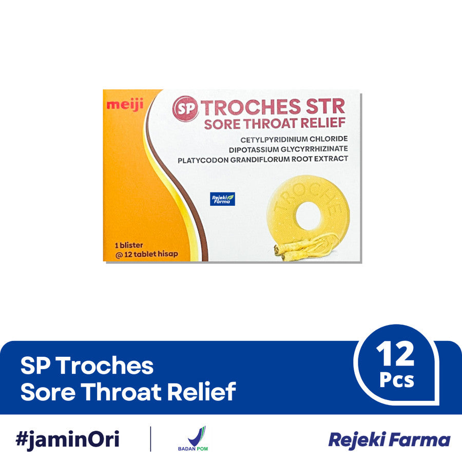 SP Troches STR ( Sore Throat Relief ) - 1 Box isi 12 Tablet Hisap