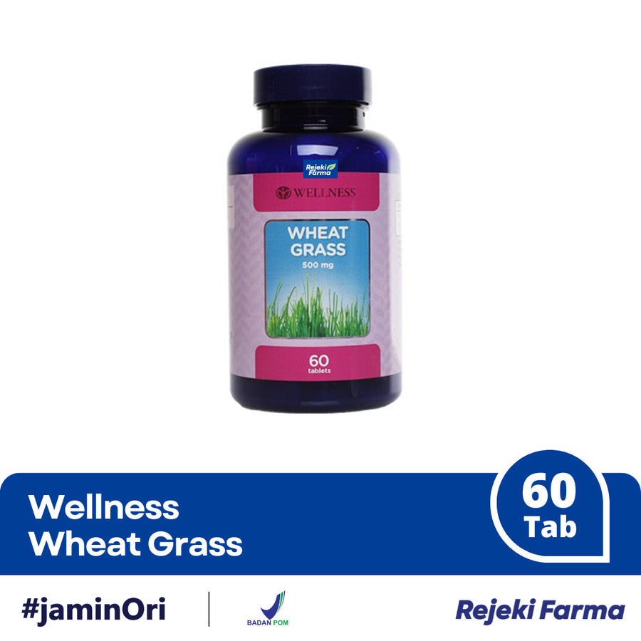 Wellness Wheat Grass 500 Mg - 60 Tablets